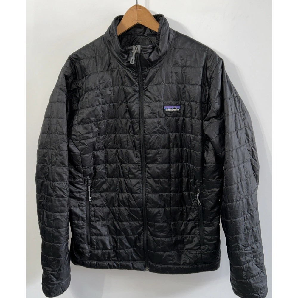 Mens Patagonia Nano Puff Quilted Primaloft Jacket 84212 Full Zip Med EC